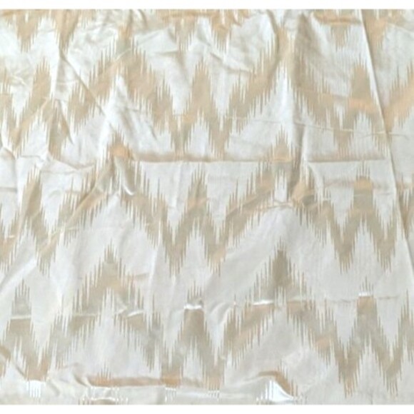 3 Yards Ivory Cream Jacquard Chevron Drapery Decor Fabric 46'' - Picture 1 of 5